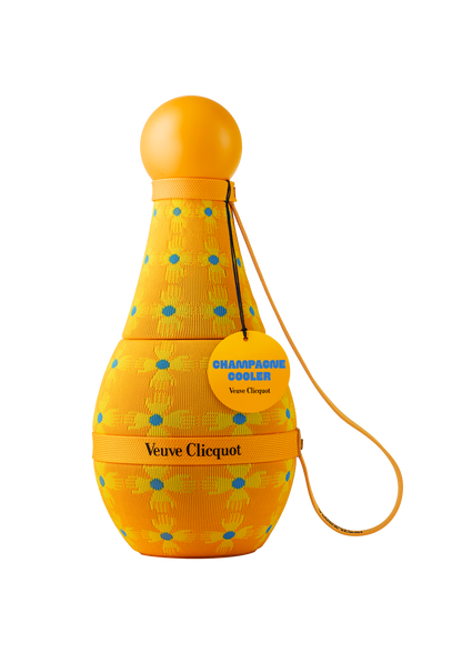 VEUVE CLICQUOT CHAMPAGNE BRUT WITH SUN TOTEM COOLER GIFT BOX 750ML WINE