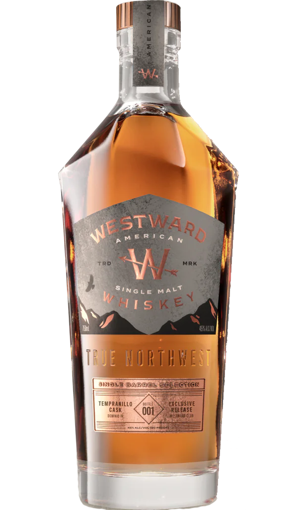 WESTWARD WHISKEY SINGLE MALT EXCLUSIVE SINGLE BARREL SELECTION OREGON 750ML Spirits