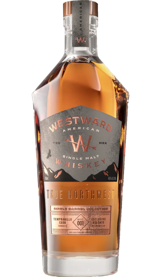 WESTWARD WHISKEY SINGLE MALT EXCLUSIVE SINGLE BARREL SELECTION OREGON 750ML Spirits