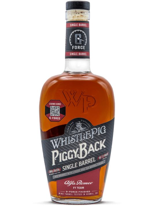 WHISTLEPIG PIGGY BACK WHISKEY RYE SINGLE BARREL LYCHEE AND TEA BARREL FINISHED 750ML LIQ