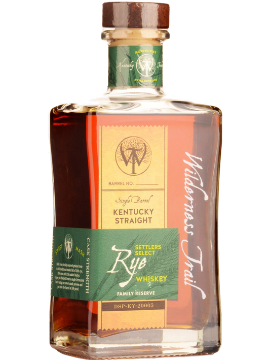 WILDERNESS TRAIL WHISKEY STRAIGHT RYE SINGLE BARREL CASK STRENGTH FAMILY RESERVE KENTUCKY 750ML LIQ