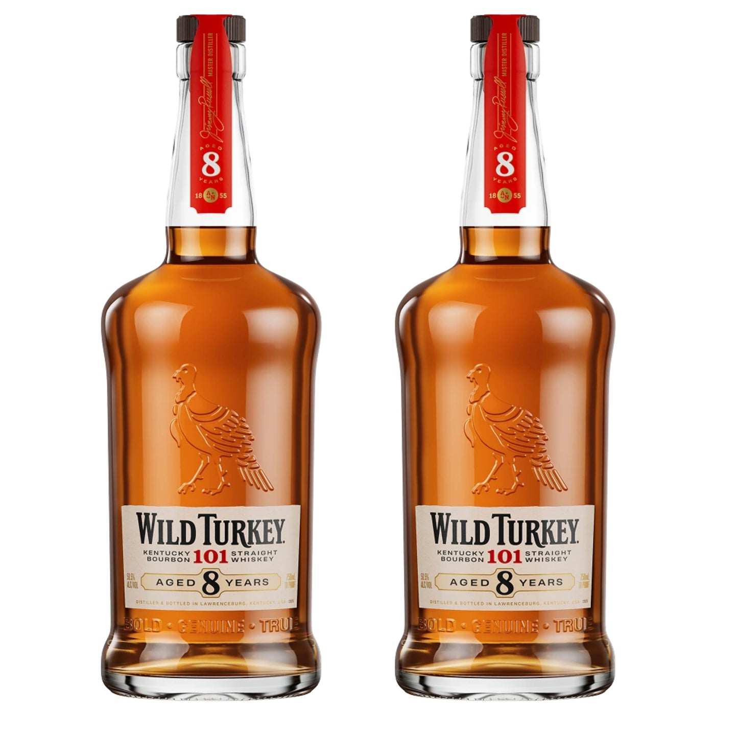 Wild Turkey Bourbon 8YR 101PF 2 Bottle Bundle