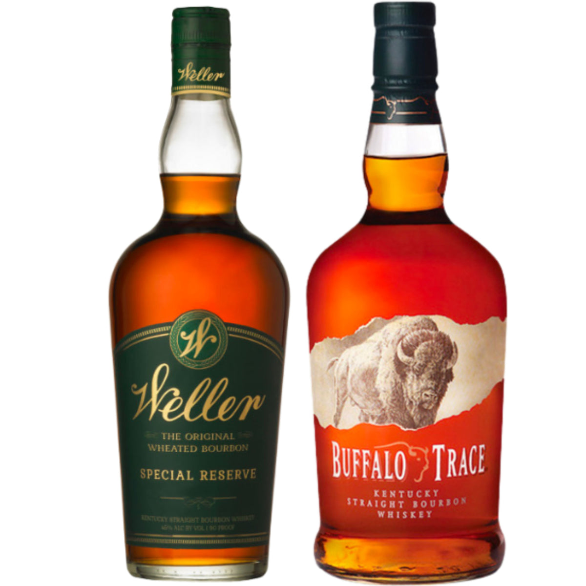 Weller Special Reserve Bourbon 375ML + Buffalo Trace Bourbon 375ML 2 Bottle Bundle