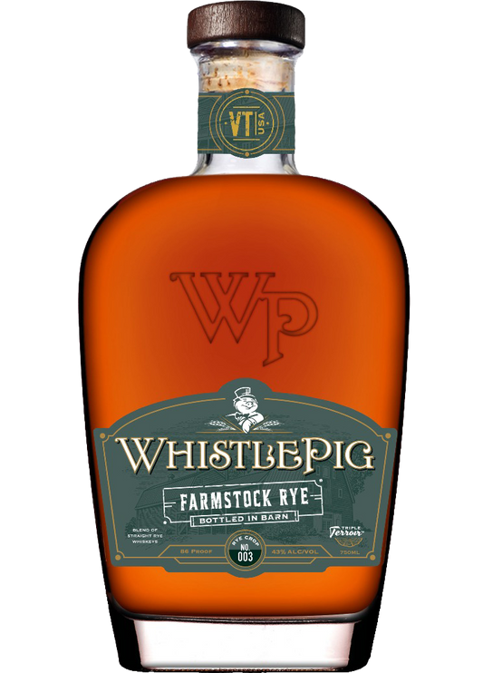 WHISTLEPIG FARMSTOCK RYE WHISKEY BOTTLED IN BARN VERMONT 750ML Spirits