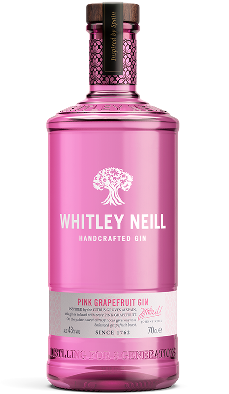 WHITLEY GIN DRY PINK GRAPEFRUIT FLAVORED UNITED KINGDOM 750ML