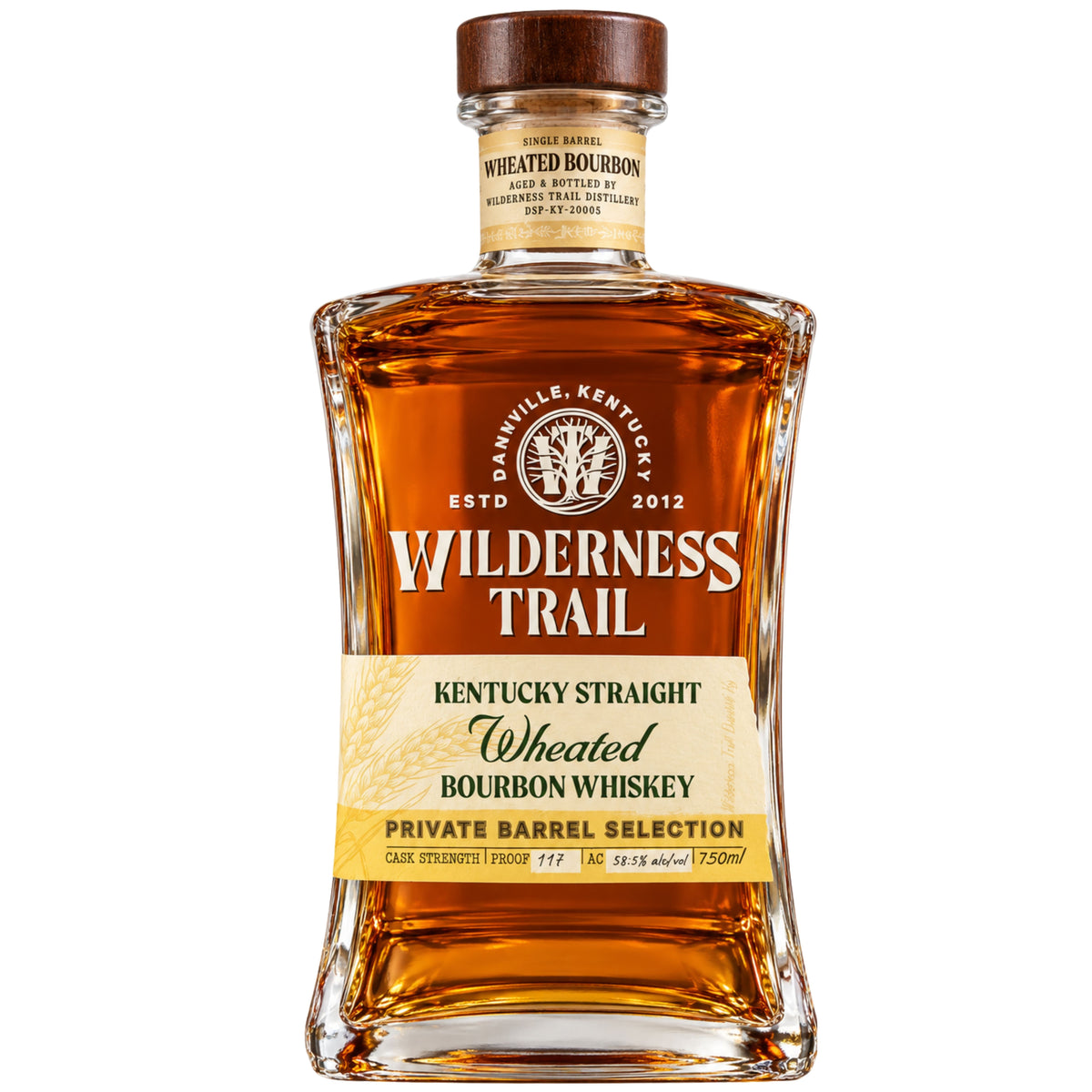 WILDERNESS TRAIL BOURBON WHEATED PRIVATE SINGLE BARREL CASK STRENGTH KENTUCKY 750ML LIQ