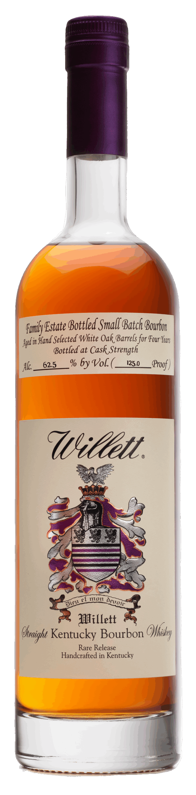 WILLETT BOURBON SMALL BATCH FAMILY ESTATE CASK STRENGTH KENTUCKY 4YR 750ML LIQ