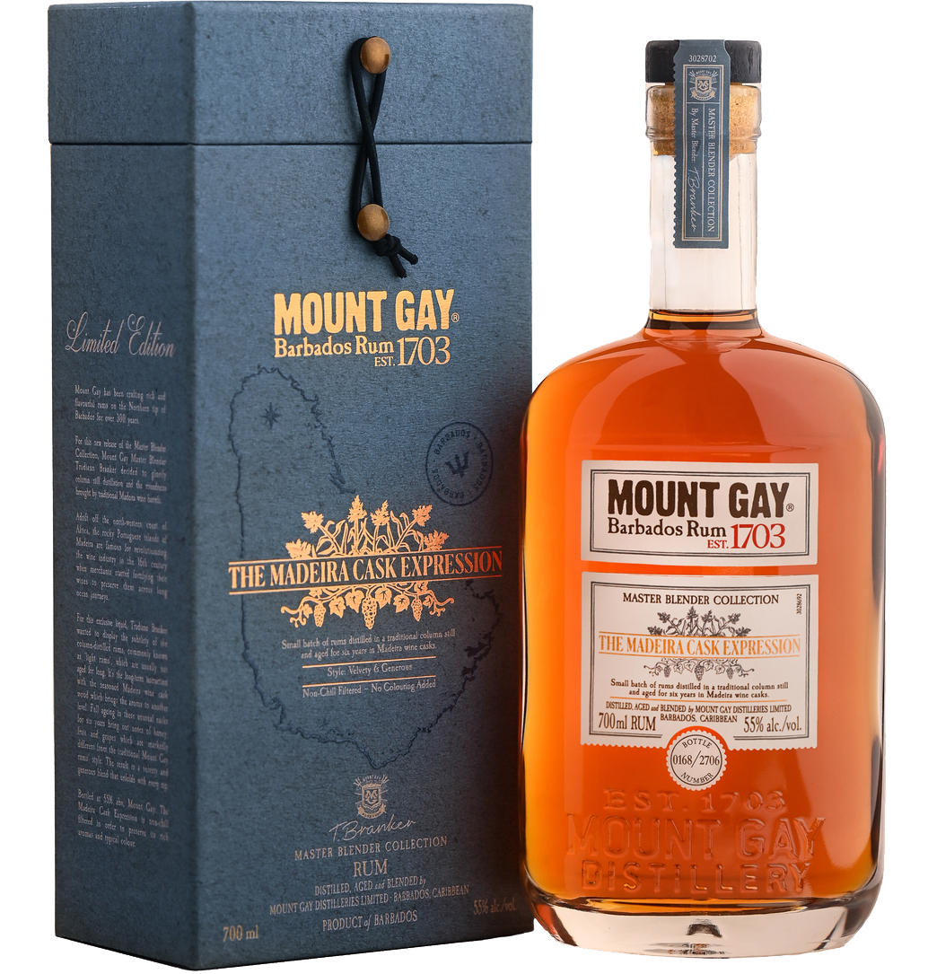 MOUNT GAY RUM MASTER BLENDER COLLECTION 5 MADEIRA CASK EXPRESSION BAR