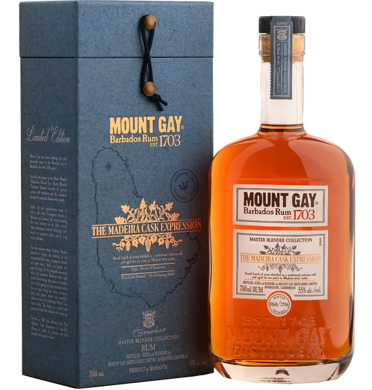MOUNT GAY RUM MASTER BLENDER COLLECTION #5 MADEIRA CASK EXPRESSION BARBADOS 700ML - Remedy Liquor