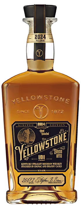 YELLOWSTONE BOURBON FINISHED IN COGNAC AND BRANDY CASKS KENTUCKY 2024 EDITION 750ML LIQ