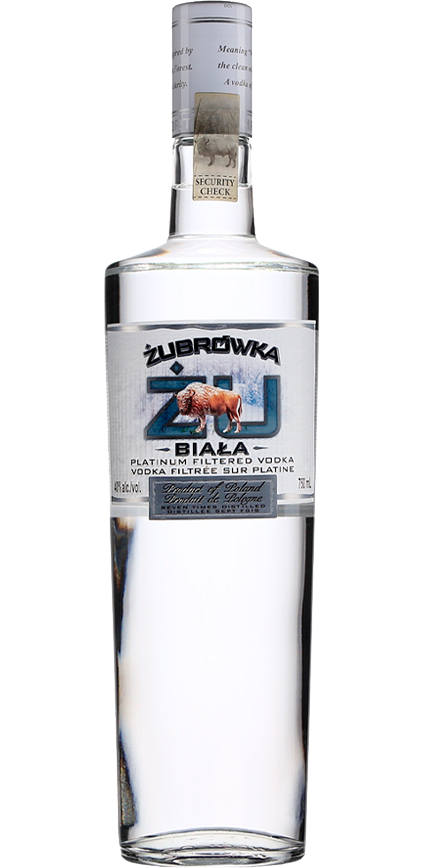 ZUBROWKA BIACA VODKA RYE POLISH 750ML Spirits