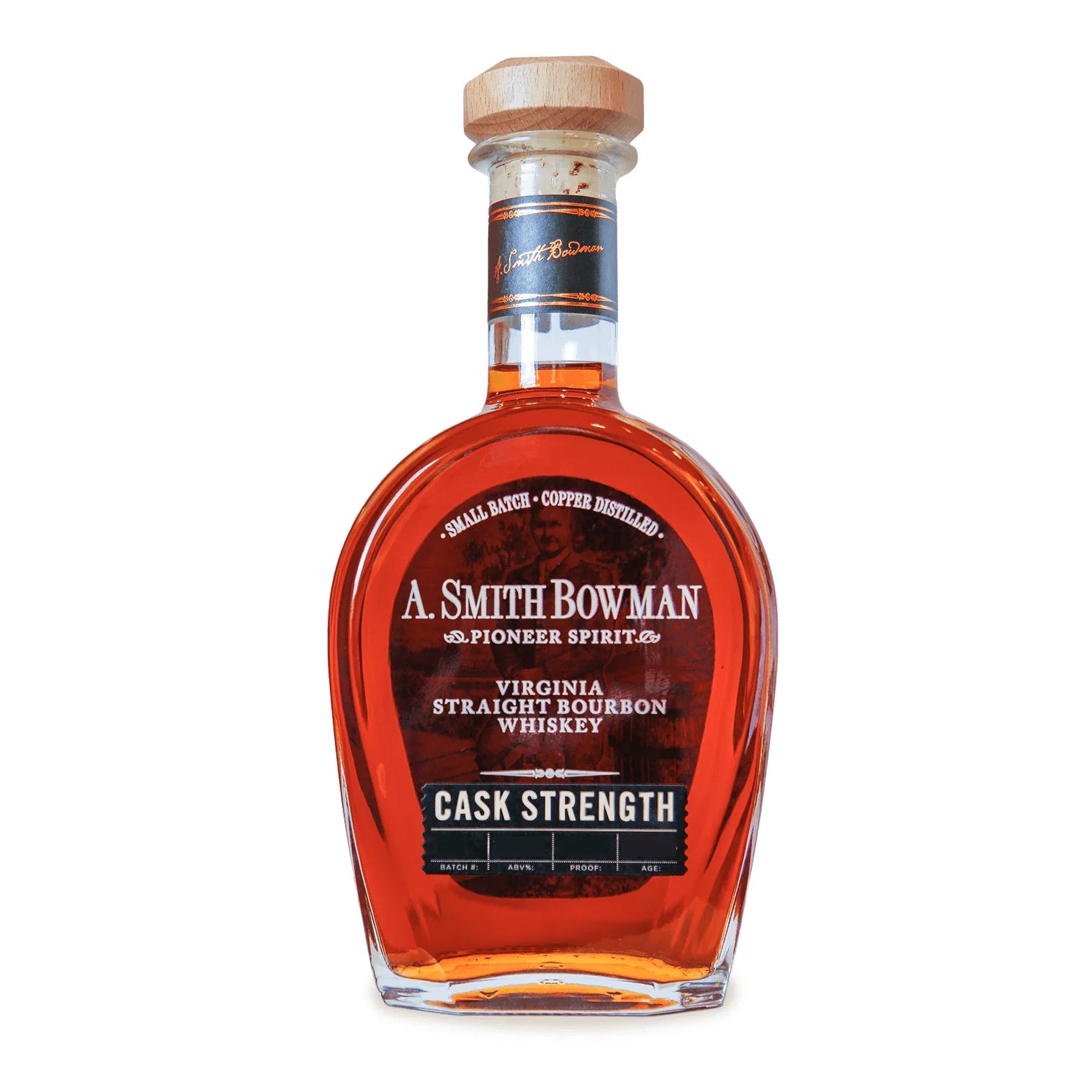 A SMITH BOWMAN BOURBON SMALL BATCH CASK STRENGTH VIRGINIA 10YR 750ML LIQ