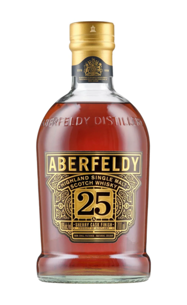 ABERFELDY SCOTCH SINGLE MALT SHERRY CASK FINISH LIMITED RELEASE 25YR 700ML LIQ