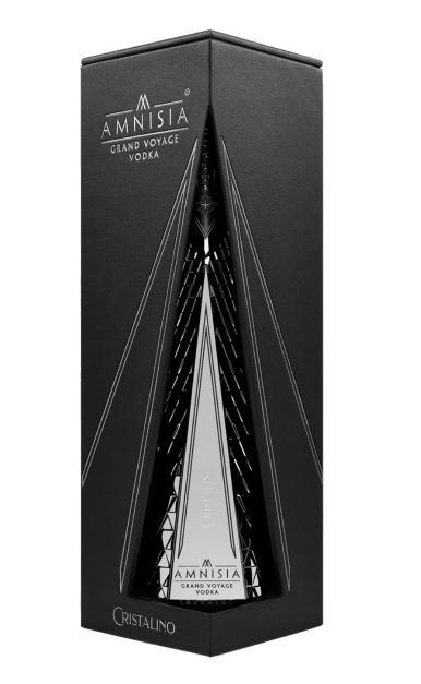 AMNISIA VODKA GRAND VOYAGE CRISTALINO WITH GIFT BOX HANDCRAFTED POLAND 1LI LIQ