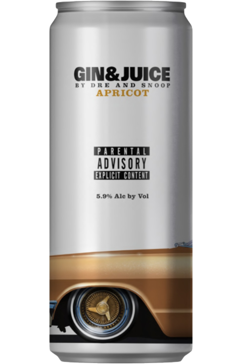 GIN & JUICE COCKTAIL BY DRE AND SNOOP APRICOT 4X355ML CANS