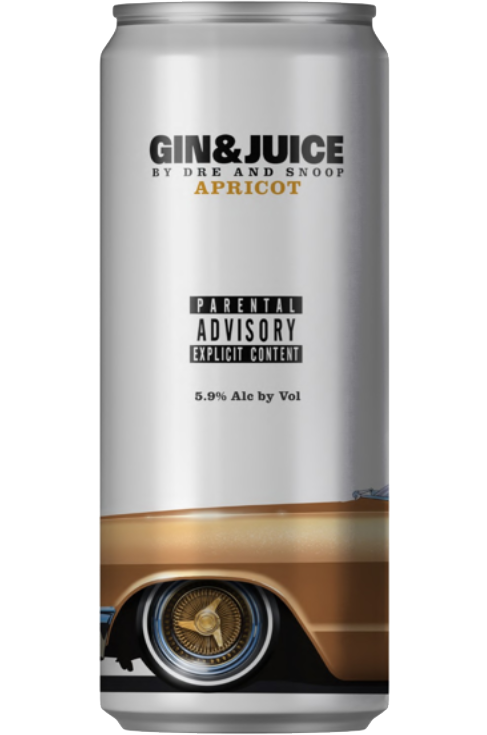 GIN & JUICE COCKTAIL BY DRE AND SNOOP APRICOT 4X355ML CANS LIQ