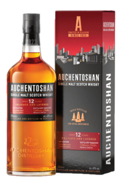 AUCHENTOSHAN SCOTCH SINGLE MALT TRIPLE DISTILLED 86PF 12YR 750ML Spirits