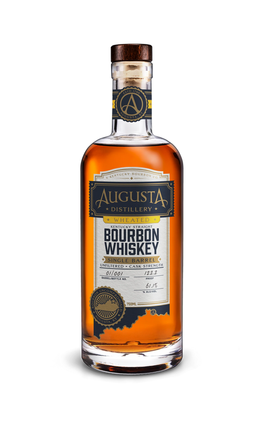 AUGUSTA BUCKNERS BOURBON WHEATED SINGLE BARREL CASK STRENGTH KENTUCKY 750ML