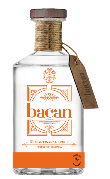BACAN GUARO SPIRIT ARTISANAL SIN AZUCAR COLOMBIA 750ML LIQ