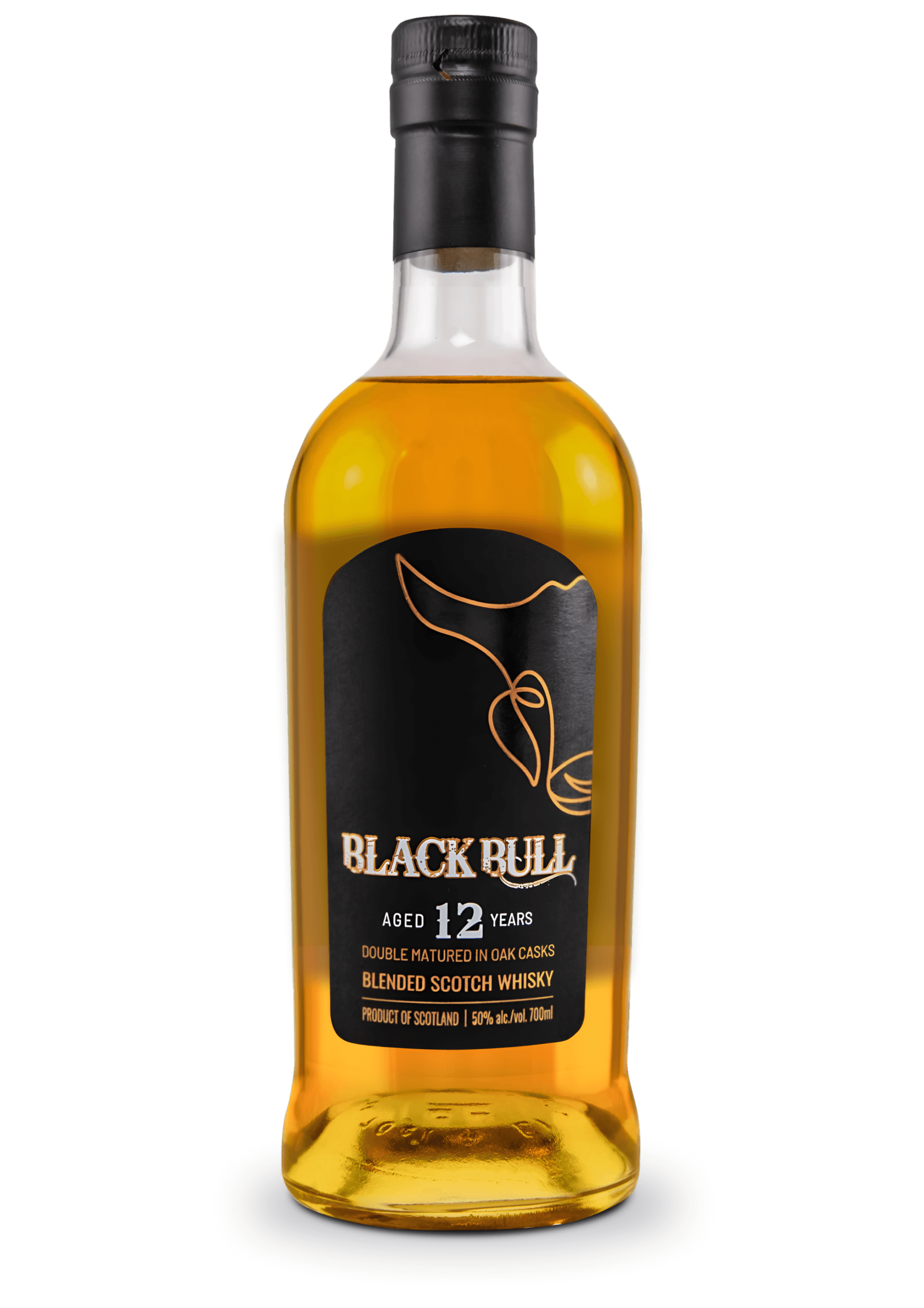 BLACK BULL SCOTCH BLENDED BY DUNCAN TAYLOR IN OAK CASK 100PF 12YR 750ML Spirits