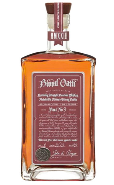 BLOOD OATH PACT NO 9 BOURBON FINISHED IN OLOROSO SHERRY CASK 2023 KENTUCKY 750ML LIQ