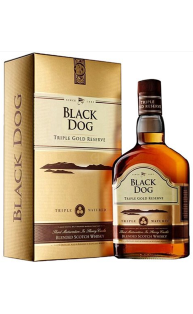 BLACK DOG SCOTCH WHISKY BLENDED TRIPLE GOLD RESERVE 750ML - Remedy Liquor