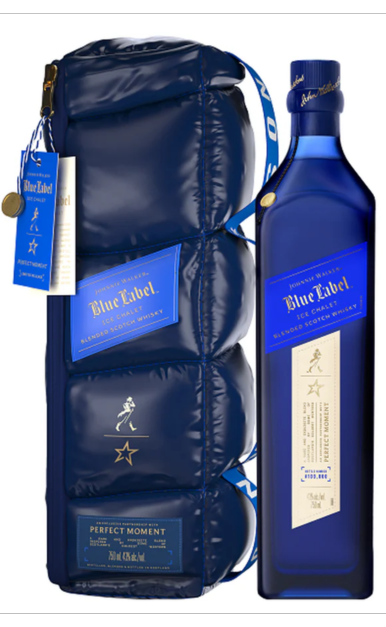 JOHNNIE WALKER SCOTCH BLENDED BLUE LABEL LIMITED ICE CHALET EDITION 750ML LIQ
