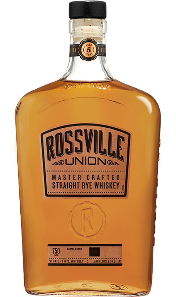 ROSSVILLE UNION MASTER CRAFTED WHISKEY RYE CASK STRENGTH INDIANA 750ML LIQ