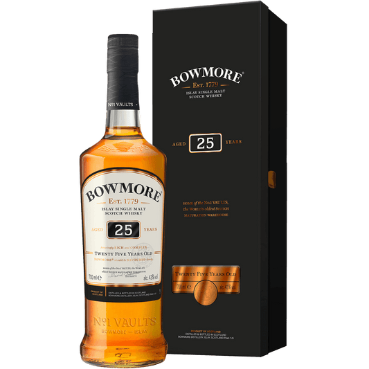 BOWMORE SCOTCH SINGLE MALT ISLAY 25YR 750ML Spirits