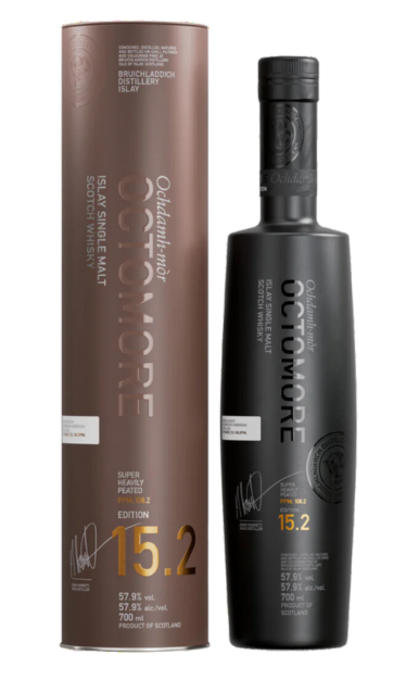 BRUICHLADDICH OCTOMORE SCOTCH SINGLE MALT ISLAY SUPER HEAVILY PEATED 15.2 EDITION 700ML LIQ