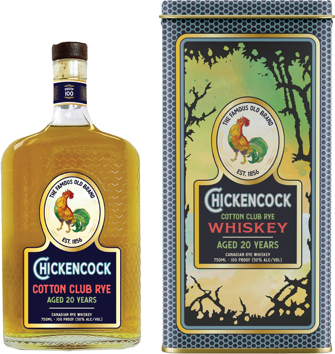 CHICKEN COCK COTTON CLUB WHISKEY RYE CANADA 20YR 750ML LIQ