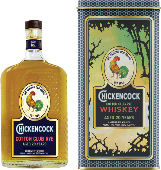 CHICKEN COCK COTTON CLUB WHISKEY RYE CANADA 20YR 750ML LIQ
