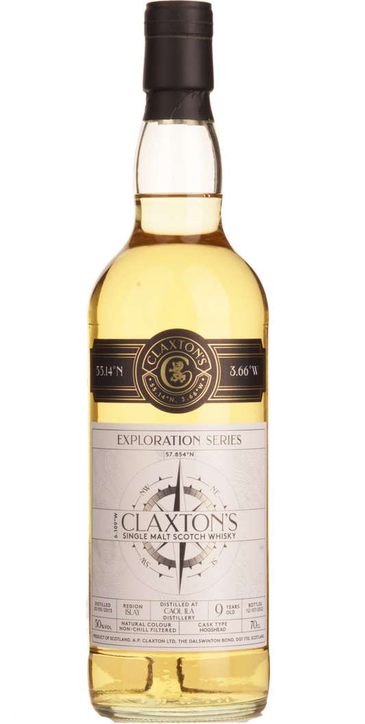 CLAXTONS SCOTCH SINGLE MALT DISTILLED AT CAOL ILA EXPLORATION SERIES ISLAY 9YR 700ML LIQ