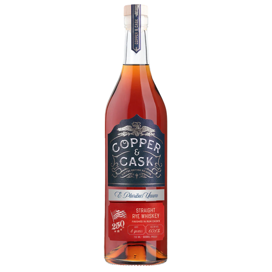 COPPER & CASK WHISKEY RYE LIMITED AMERICA 250TH ANNIVERSARY RELEASE 8YR INDIANA 750ML