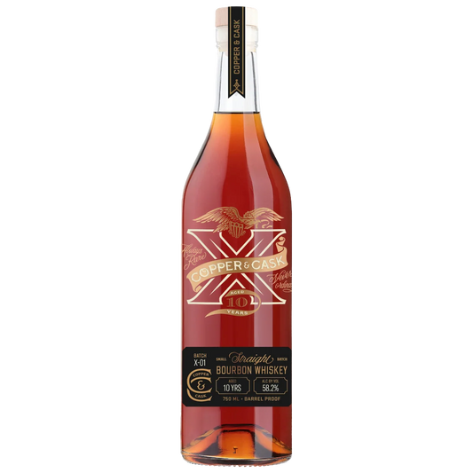COPPER & CASK BOURBON BARREL PROOF X SERIES BATCH 01 INDIANA 10YR 750ML LIQ