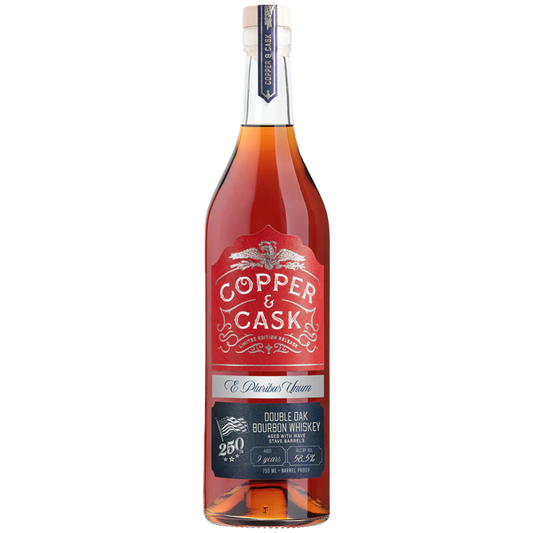 COPPER & CASK BOURBON DOUBLE OAK LIMITED AMERICA 250TH ANNIVERSARY RELEASE 9YR INDIANA 750ML