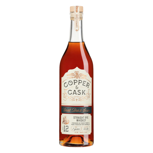 COPPER & CASK WHISKEY RYE STRAIGHT SMALL BATCH SERIES INDIANA 7YR 750ML LIQ