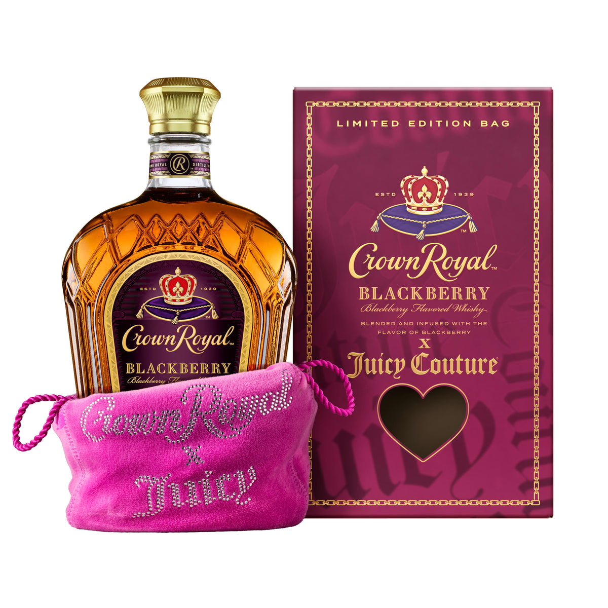 CROWN ROYAL X JUICY COUTURE WHISKEY BLACKBERRY CANADA 750ML