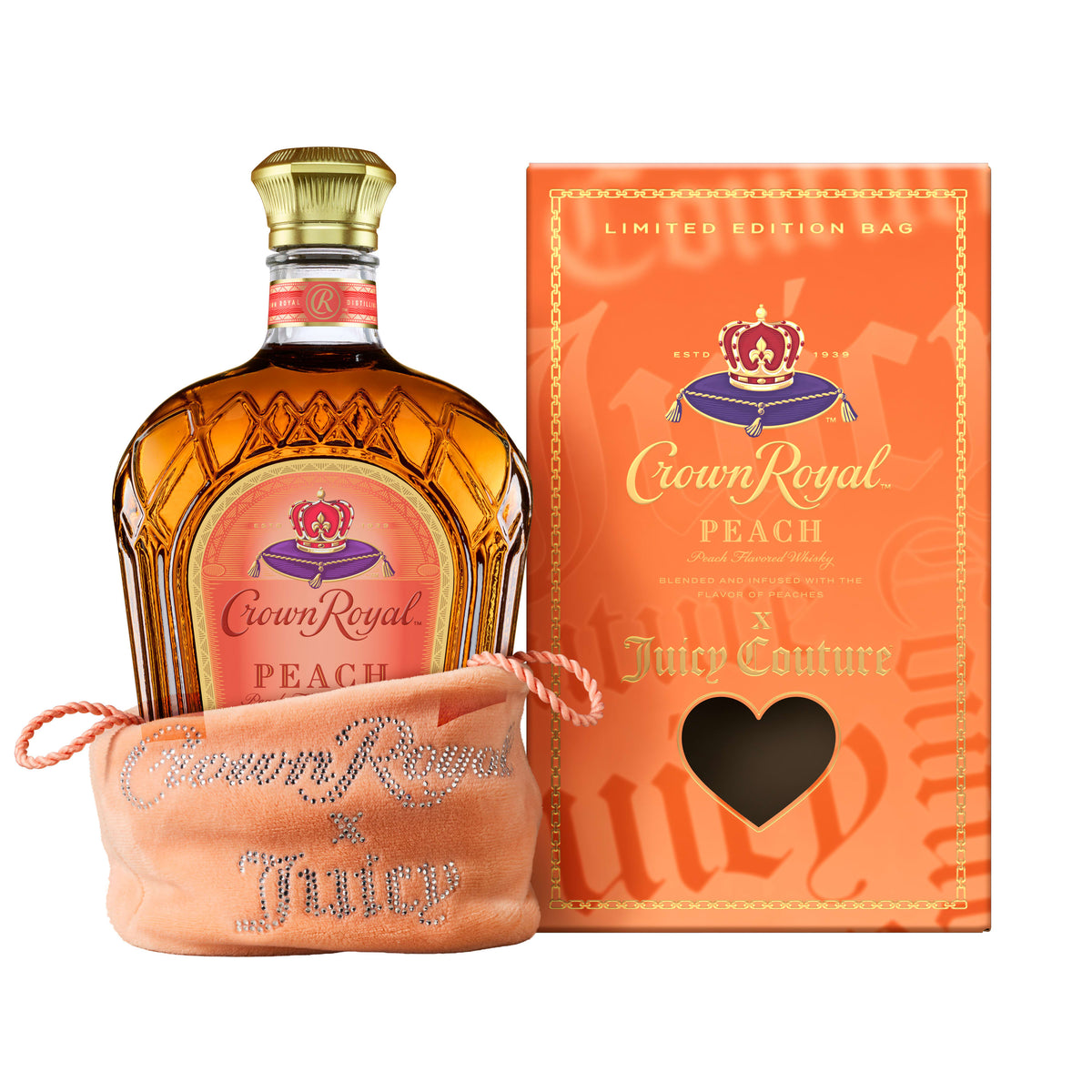 CROWN ROYAL X JUICY COUTURE WHISKEY PEACH CANADA 750ML