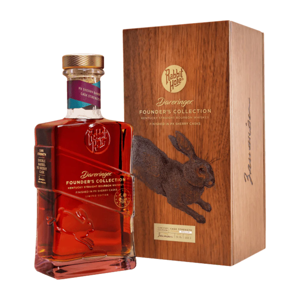 RABBIT HOLE DARERINGER BOURBON STRAIGHT FOUNDERS COLLECTION LIMITED PX SHERRY CASK STRENGTH EDITION KENTUCKY 750ML