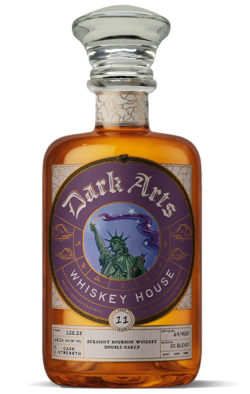 DARK ARTS BOURBON DOUBLE OAKED LIMITED 250TH AMERICAS ANNIVERSARY CASK STRENGTH KENTUCKY 11YR 750ML LIQ