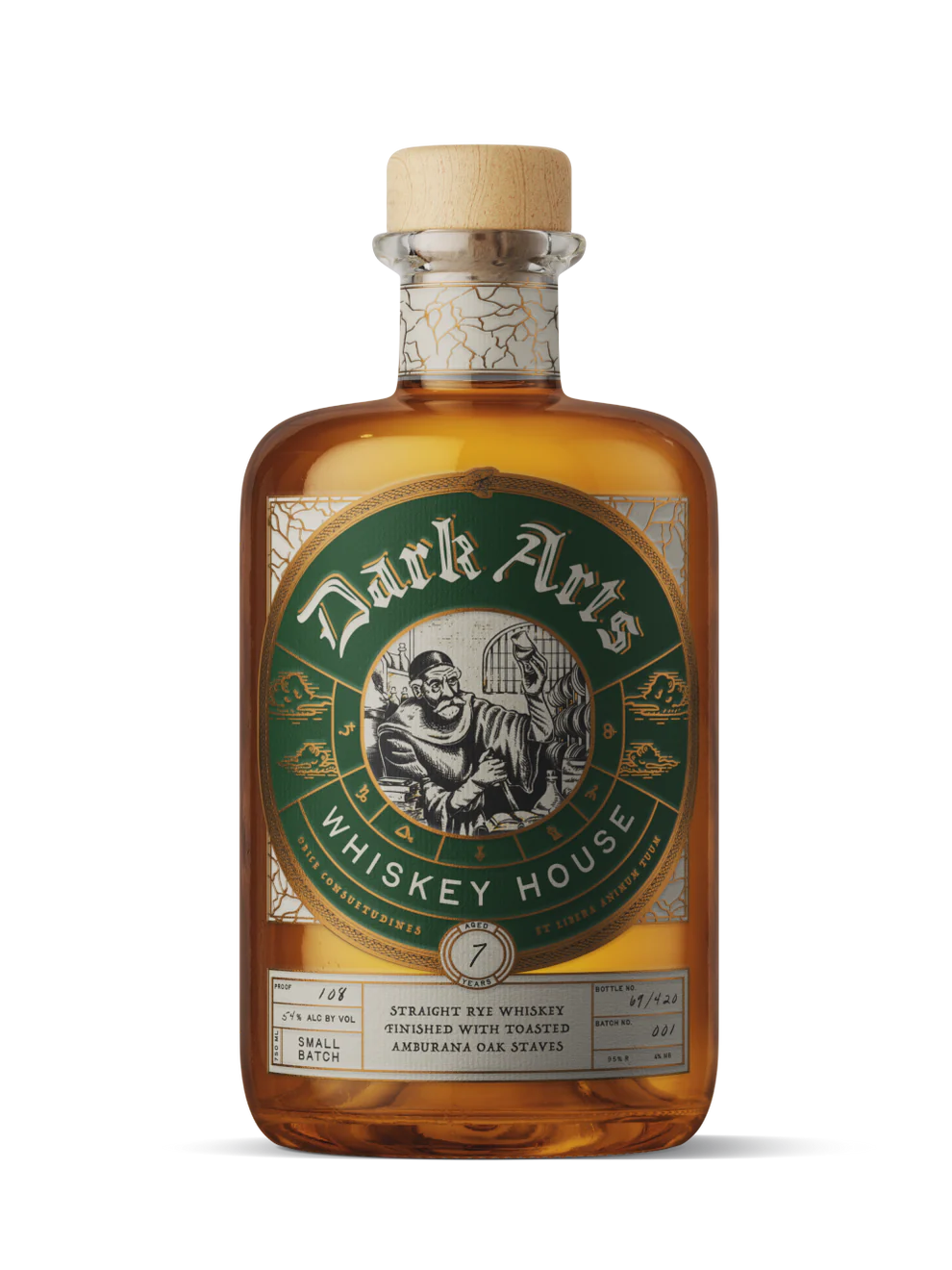 DARK ARTS WHISKEY RYE STRAIGHT CASK FINISHED IN MAPLE SYRUP TOASTED AMBURANA OAK KENTUCKY 7YR 750ML LIQ