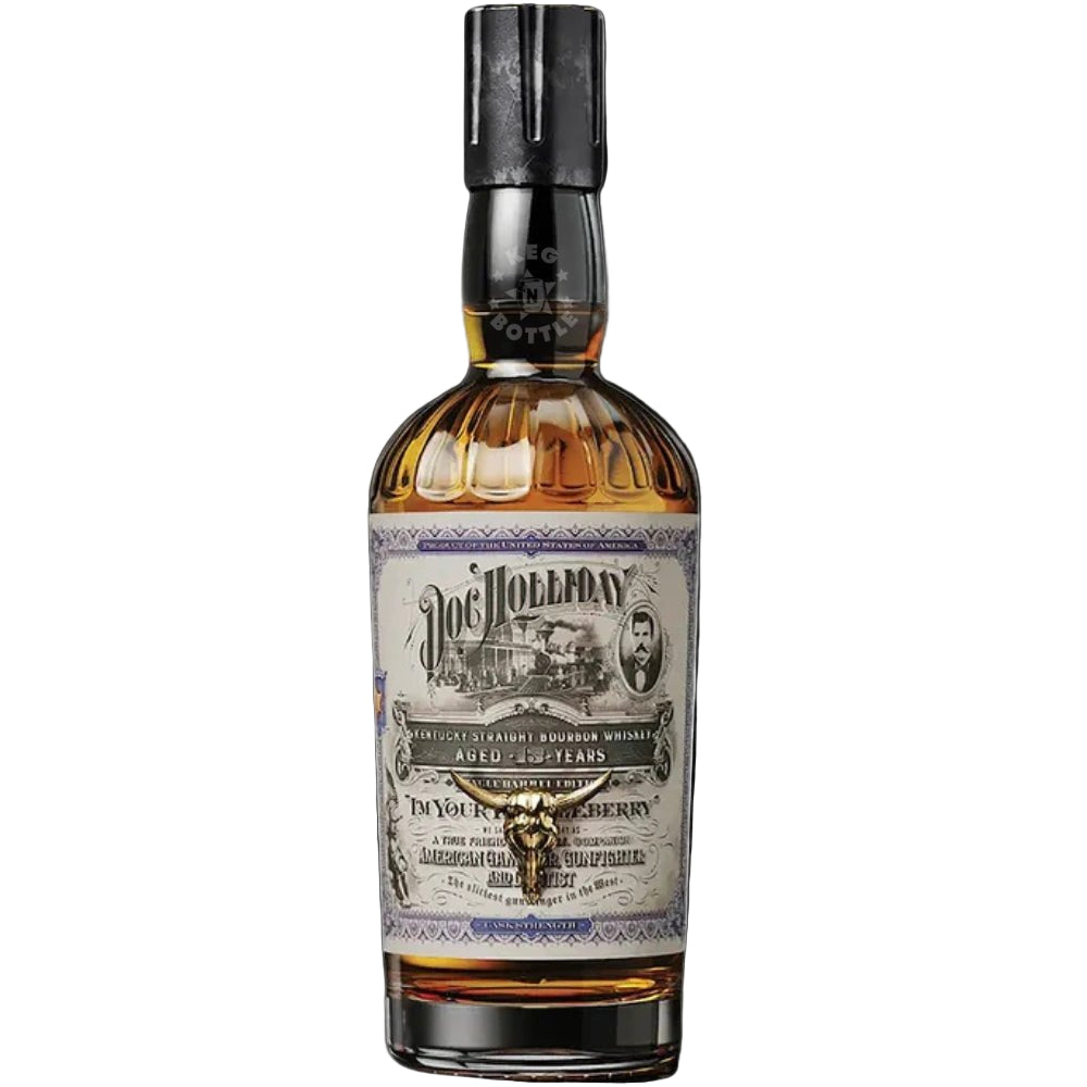 DOC HOLLIDAY BOURBON STRAIGHT SINGLE BARREL EDITION CASK STRENGTH KENTUCKY 15YR 750ML LIQ