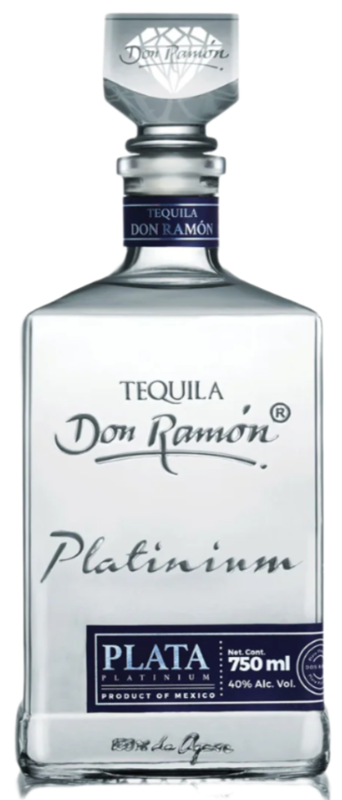 DON RAMON TEQUILA PLATINIUM PLATA CRISTALINO 750ML Spirits