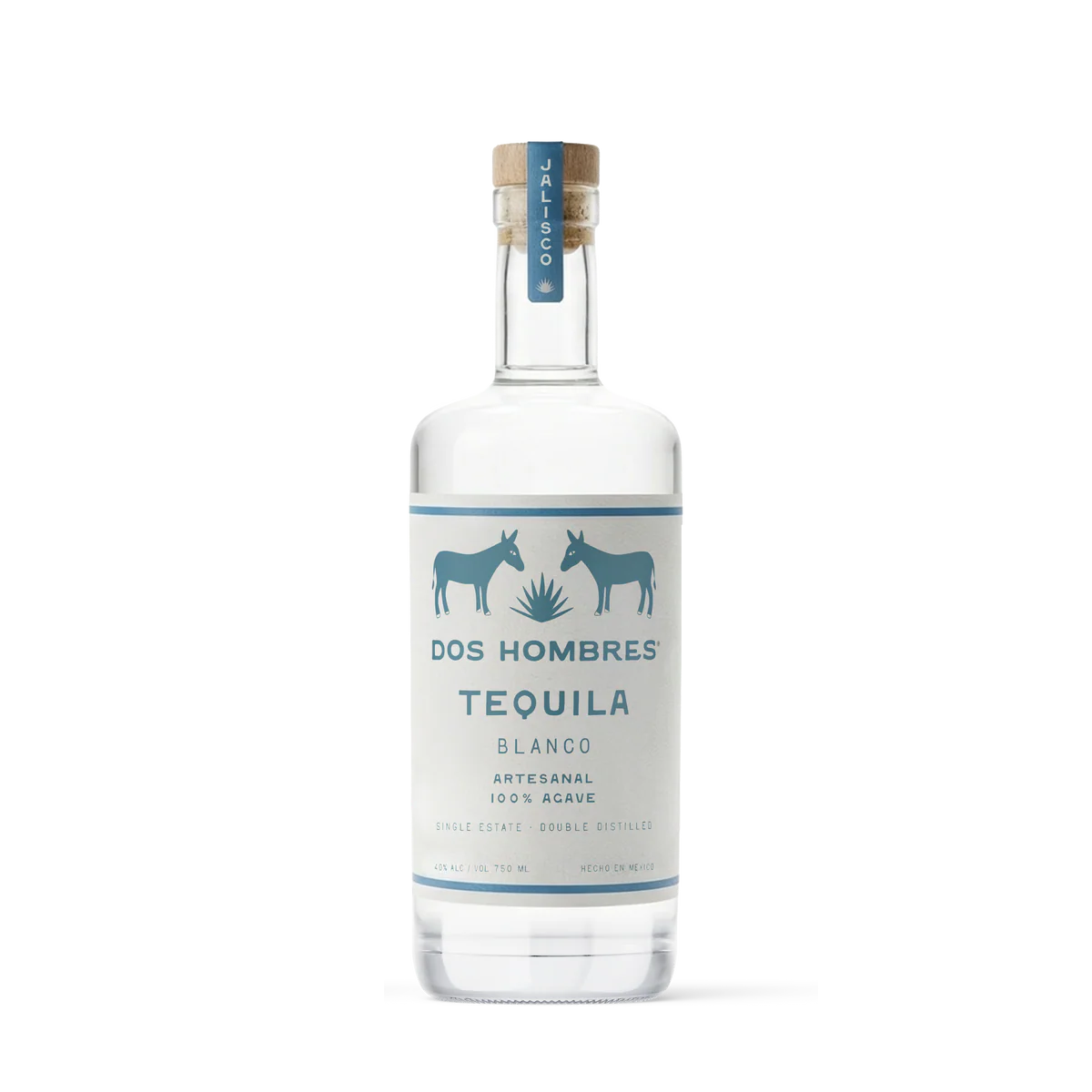 DOS HOMBRES TEQUILA BLANCO 750ML