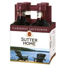 SUTTER HOME CABERNET SAUVIGNON CALIFORNIA 4X187ML WINE
