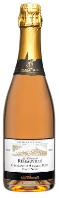 RIBEAUVILLE CREMANT D ALSACE SPARKLING BRUT ROSE PINOT NOIR FRANCE 750ML WINE