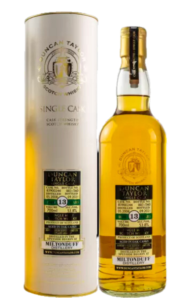 DUNCAN TAYLOR MILTONDUFF SCOTCH SINGLE MALT SINGLE SHERRY CASK 13YR 750ML LIQ