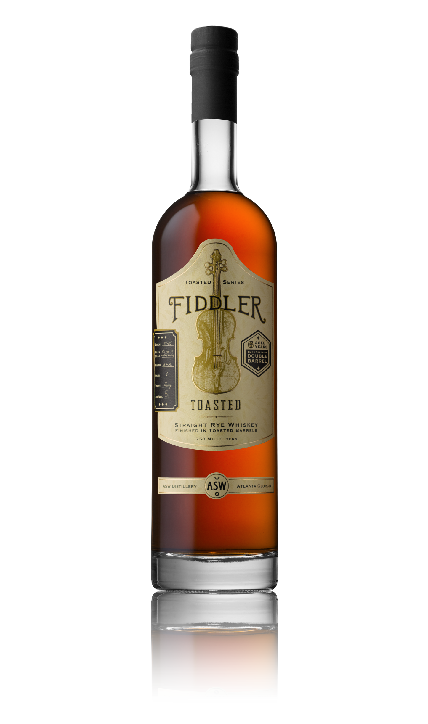 FIDDLER WHISKEY RYE TOASTED GEORGIA 750ML LIQ