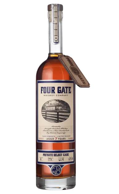 FOUR GATE WHISKEY RYE STRAIGHT CASK STRENGTH PRIVATE RELEASE KENTUCKY 7YR 750ML LIQ